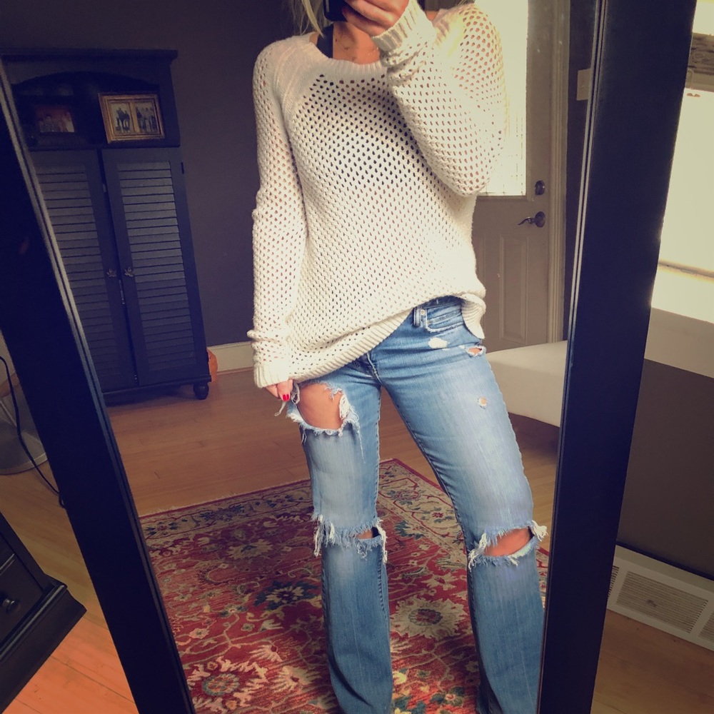 Old Navy Cream Sweater.